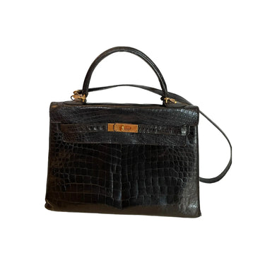 Sac Hermès Kelly 32 Croco Vintage